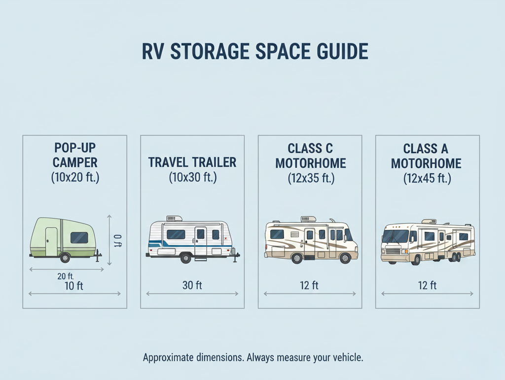 RV storage size guide